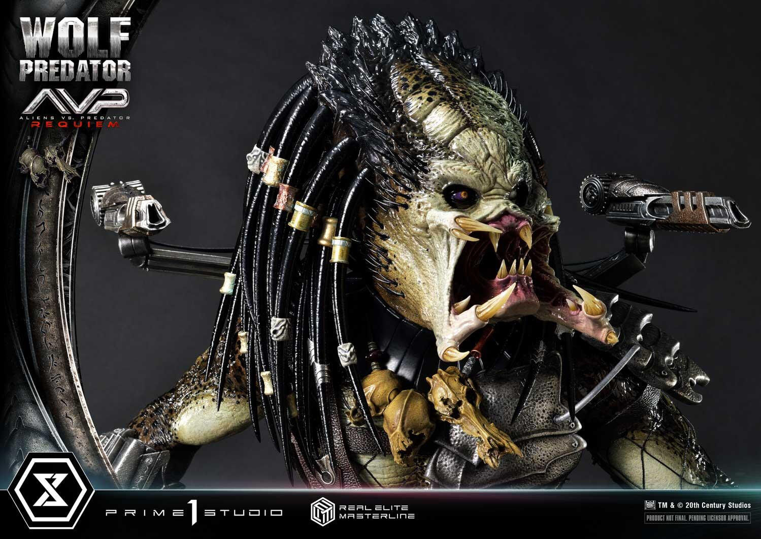 Aliens Vs Predator: Requiem - Alien Warrior - Wolf Predator - Real Elite Masterline  (REMAVP-01DX) - 1/3 - DX Version (Prime 1 Studio) photo 39
