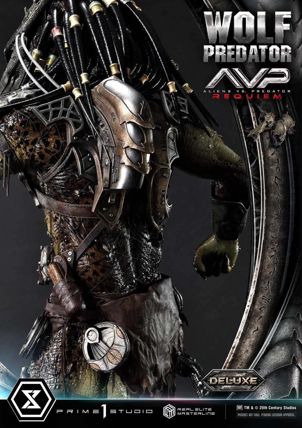 Aliens Vs Predator: Requiem - Alien Warrior - Wolf Predator - Real Elite Masterline  (REMAVP-01DX) - 1/3 - DX Version (Prime 1 Studio) photo 45