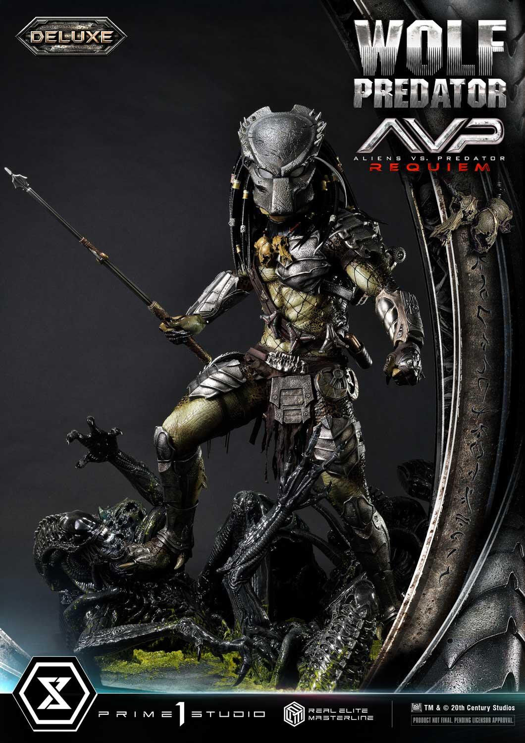 Aliens Vs Predator: Requiem - Alien Warrior - Wolf Predator - Real Elite Masterline  (REMAVP-01DX) - 1/3 - DX Version (Prime 1 Studio) photo 50