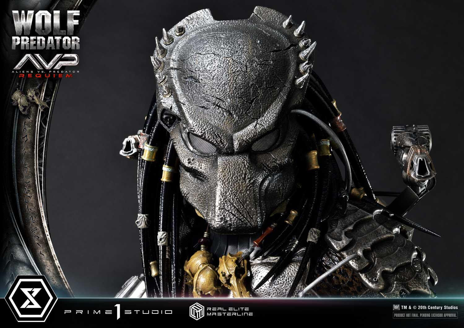 Aliens Vs Predator: Requiem - Alien Warrior - Wolf Predator - Real Elite Masterline  (REMAVP-01DX) - 1/3 - DX Version (Prime 1 Studio) photo 53