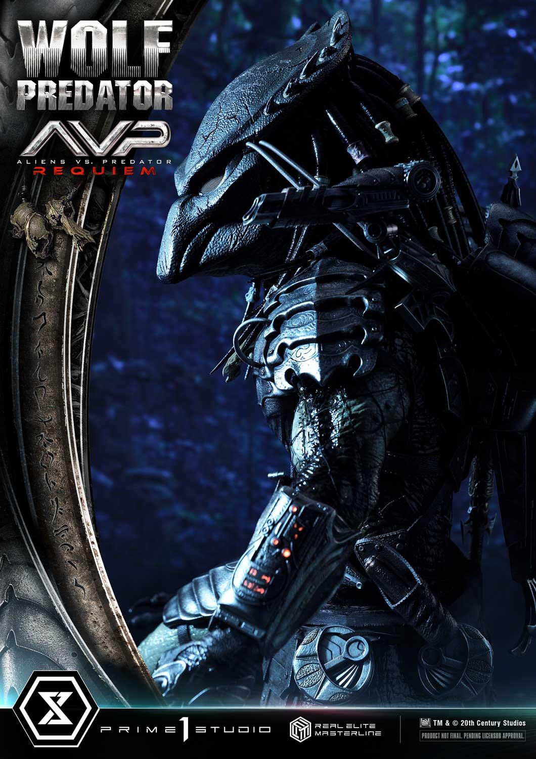 Aliens Vs Predator: Requiem - Alien Warrior - Wolf Predator - Real Elite Masterline  (REMAVP-01DX) - 1/3 - DX Version (Prime 1 Studio) photo 57