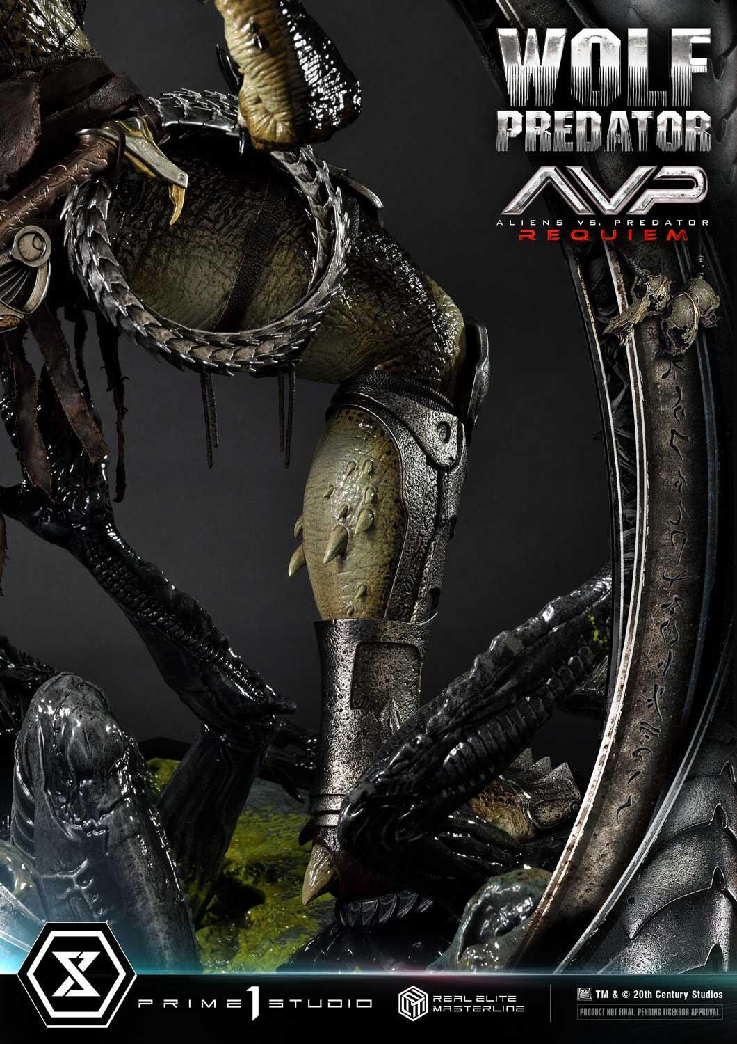 Aliens Vs Predator: Requiem - Alien Warrior - Wolf Predator - Real Elite Masterline  (REMAVP-01DX) - 1/3 - DX Version (Prime 1 Studio) photo 58