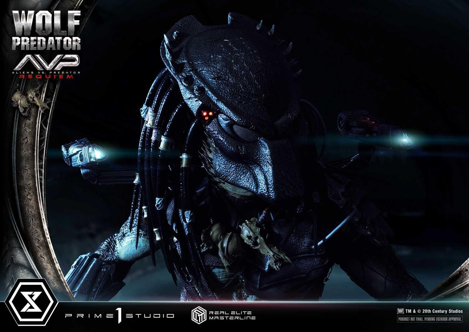 Aliens Vs Predator: Requiem - Alien Warrior - Wolf Predator - Real Elite Masterline  (REMAVP-01DX) - 1/3 - DX Version (Prime 1 Studio) photo 66