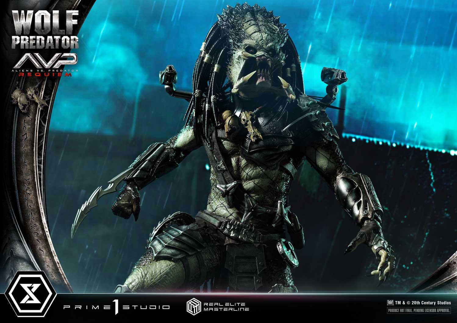 Aliens Vs Predator: Requiem - Alien Warrior - Wolf Predator - Real Elite Masterline  (REMAVP-01DX) - 1/3 - DX Version (Prime 1 Studio) photo 67
