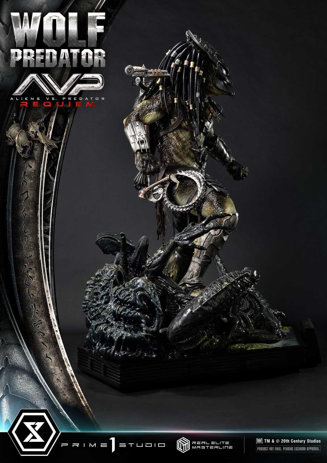 Aliens Vs Predator: Requiem - Alien Warrior - Wolf Predator - Real Elite Masterline  (REMAVP-01DX) - 1/3 - DX Version (Prime 1 Studio) photo 77