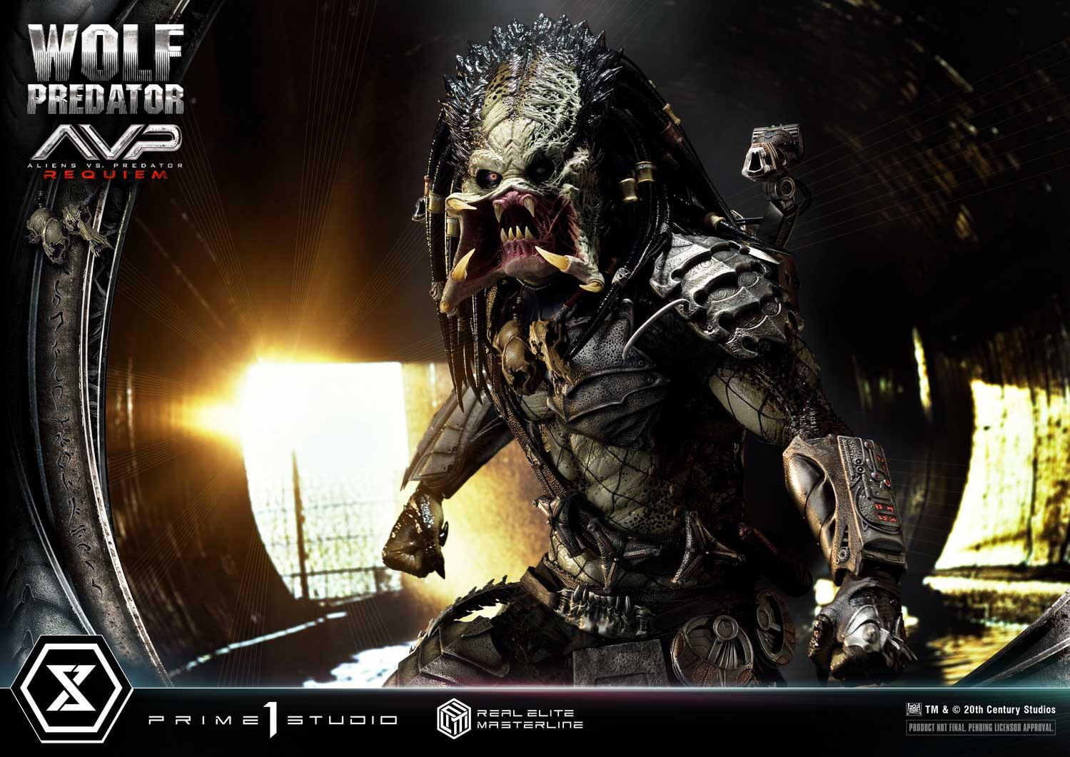 Aliens Vs Predator: Requiem - Alien Warrior - Wolf Predator - Real Elite Masterline  (REMAVP-01DX) - 1/3 - DX Version (Prime 1 Studio) photo 85