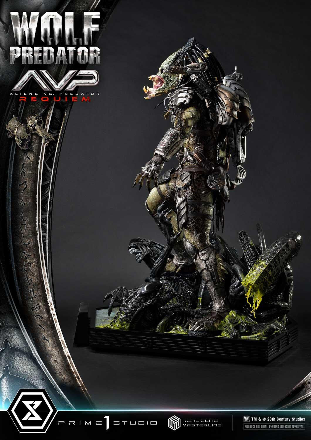 Aliens Vs Predator: Requiem - Alien Warrior - Wolf Predator - Real Elite Masterline  (REMAVP-01DX) - 1/3 - DX Version (Prime 1 Studio) photo 87