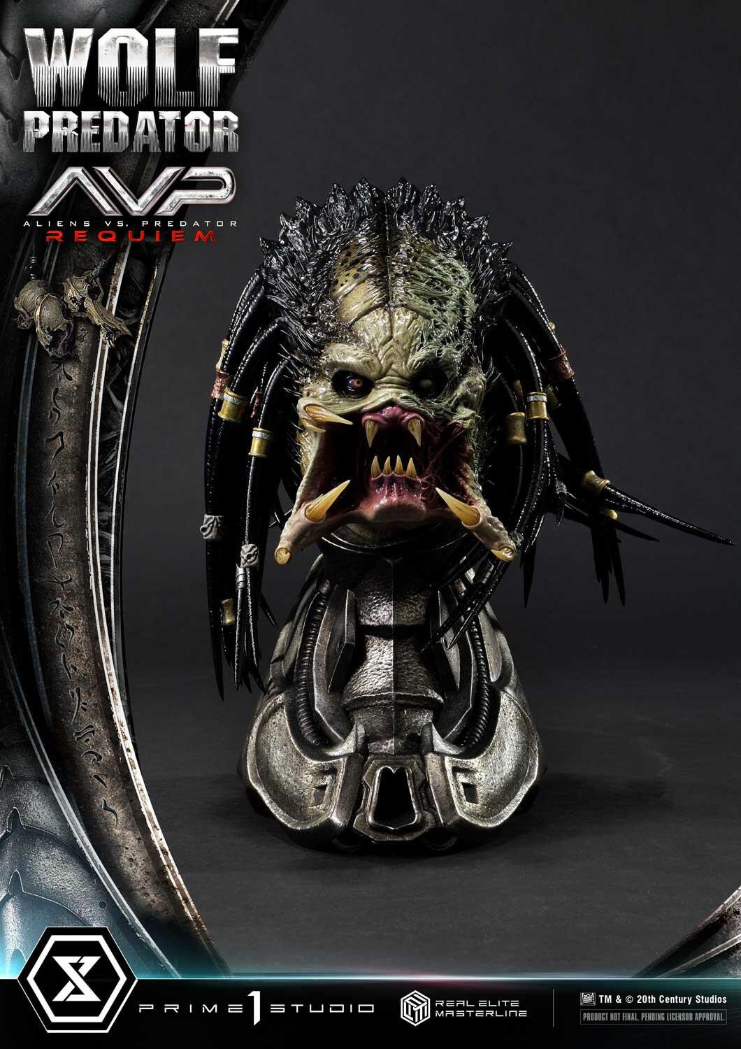 Aliens Vs Predator: Requiem - Alien Warrior - Wolf Predator - Real Elite Masterline  (REMAVP-01DX) - 1/3 - DX Version (Prime 1 Studio) photo 94