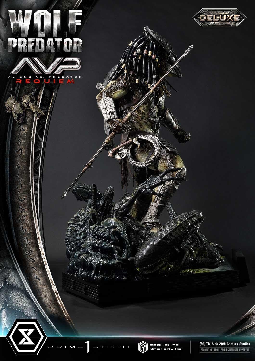 Aliens Vs Predator: Requiem - Alien Warrior - Wolf Predator - Real Elite Masterline  (REMAVP-01DXS) - 1/3 - DX Bonus Version (Prime 1 Studio)