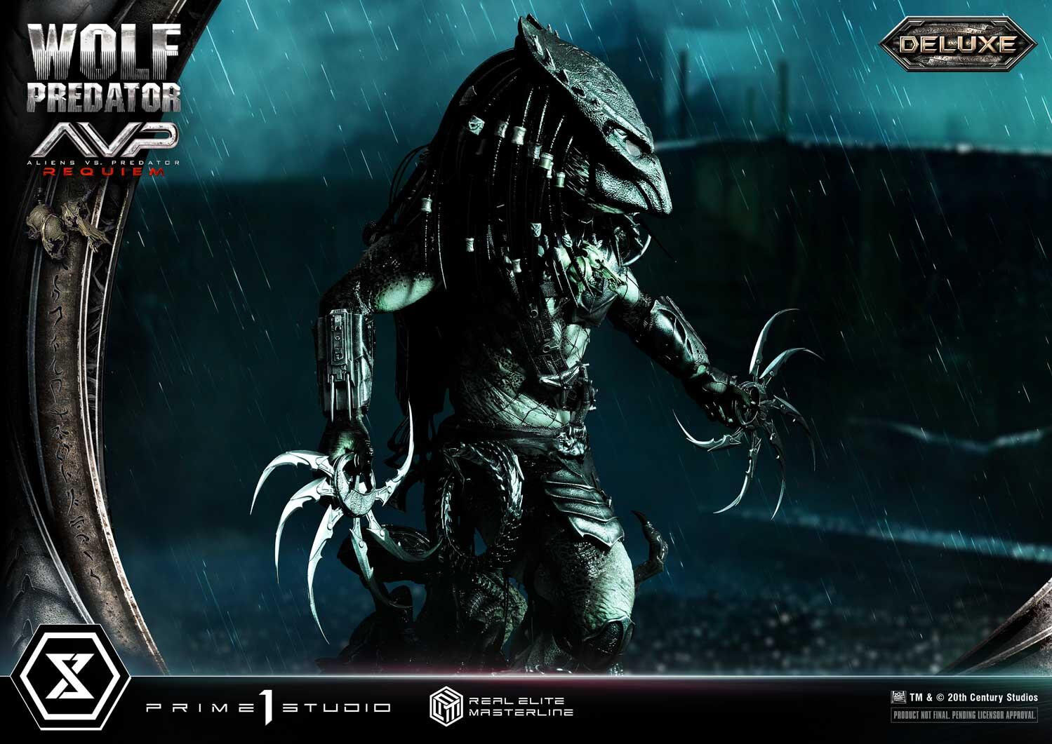 Aliens Vs Predator: Requiem - Alien Warrior - Wolf Predator - Real Elite Masterline (REMAVP-01DXS) - 1/3 - DX Bonus Version (Prime 1 Studio) photo 3