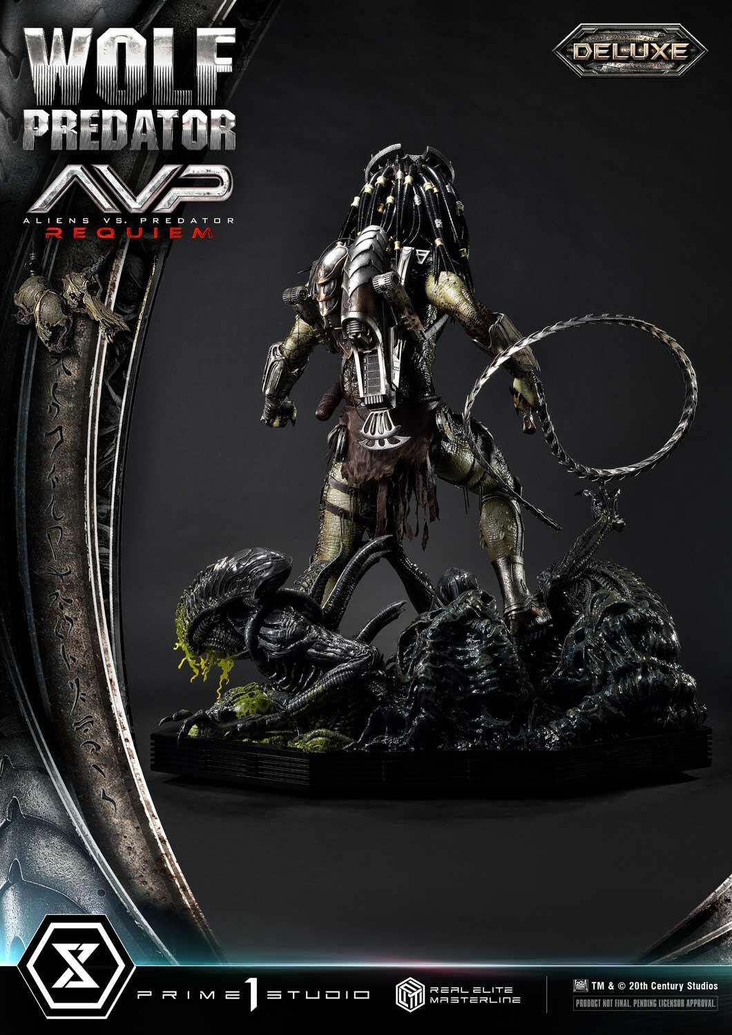 Aliens Vs Predator: Requiem - Alien Warrior - Wolf Predator - Real Elite Masterline (REMAVP-01DXS) - 1/3 - DX Bonus Version (Prime 1 Studio) photo 10