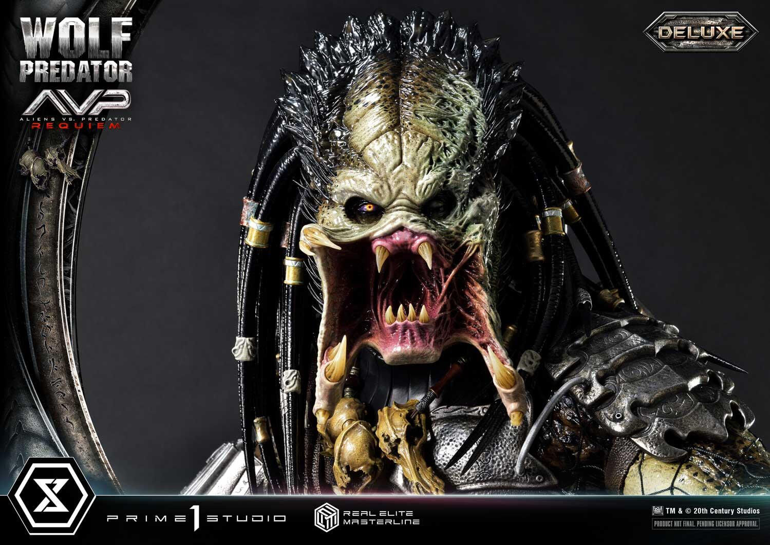 Aliens Vs Predator: Requiem - Alien Warrior - Wolf Predator - Real Elite Masterline (REMAVP-01DXS) - 1/3 - DX Bonus Version (Prime 1 Studio) photo 19