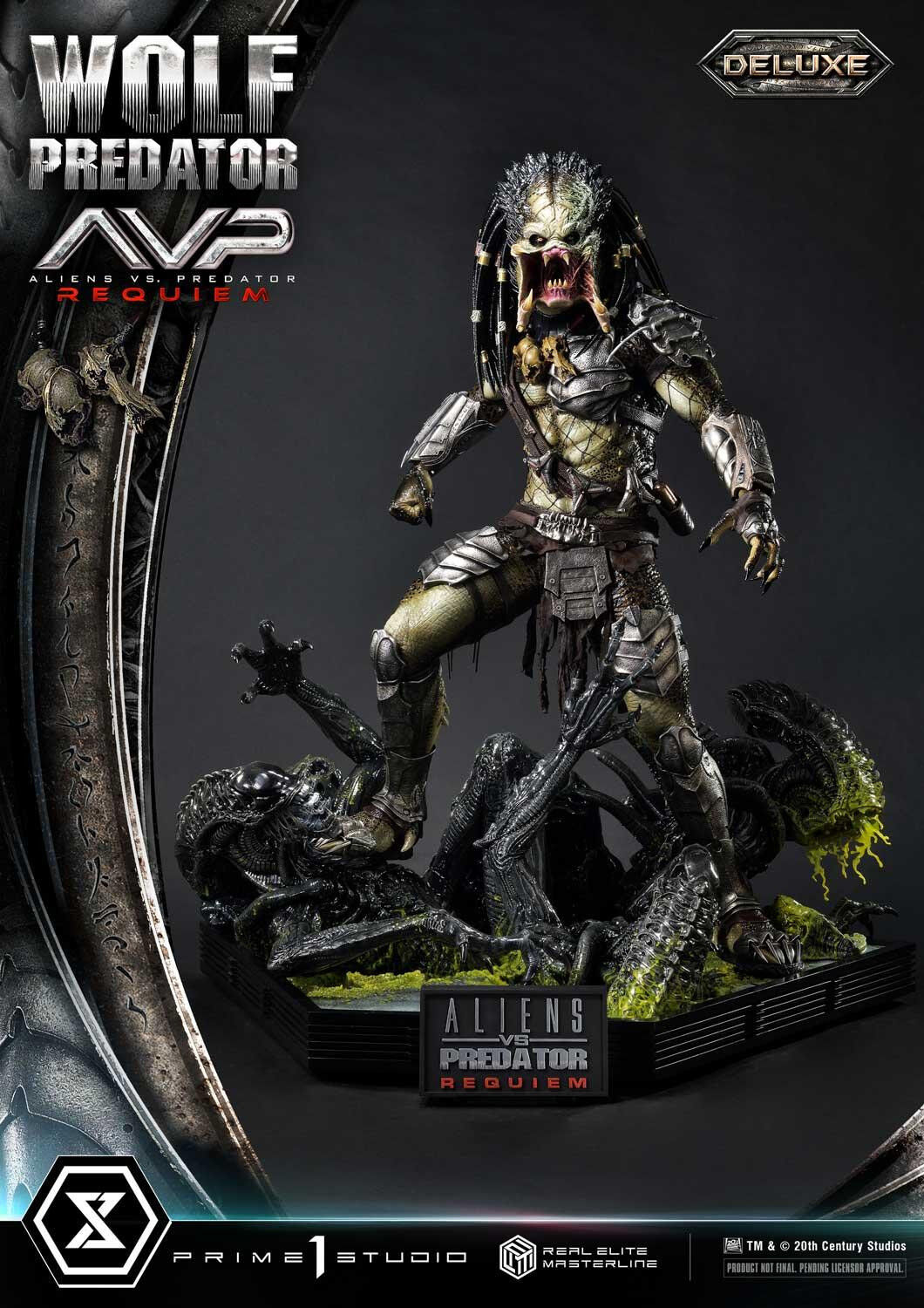 Aliens Vs Predator: Requiem - Alien Warrior - Wolf Predator - Real Elite Masterline (REMAVP-01DXS) - 1/3 - DX Bonus Version (Prime 1 Studio) photo 23