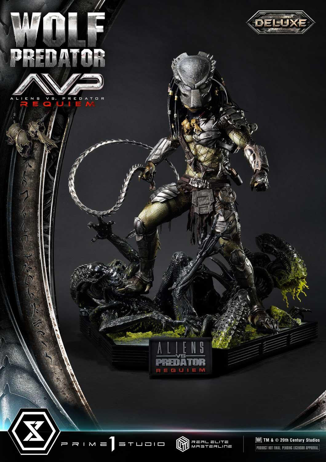 Aliens Vs Predator: Requiem - Alien Warrior - Wolf Predator - Real Elite Masterline (REMAVP-01DXS) - 1/3 - DX Bonus Version (Prime 1 Studio) photo 24