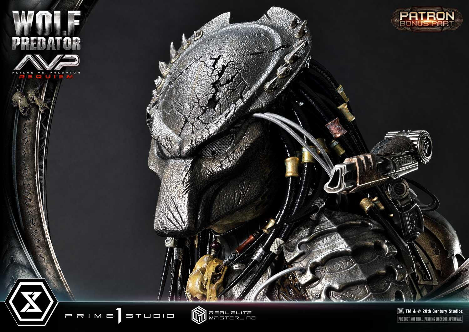 Aliens Vs Predator: Requiem - Alien Warrior - Wolf Predator - Real Elite Masterline (REMAVP-01DXS) - 1/3 - DX Bonus Version (Prime 1 Studio) photo 27