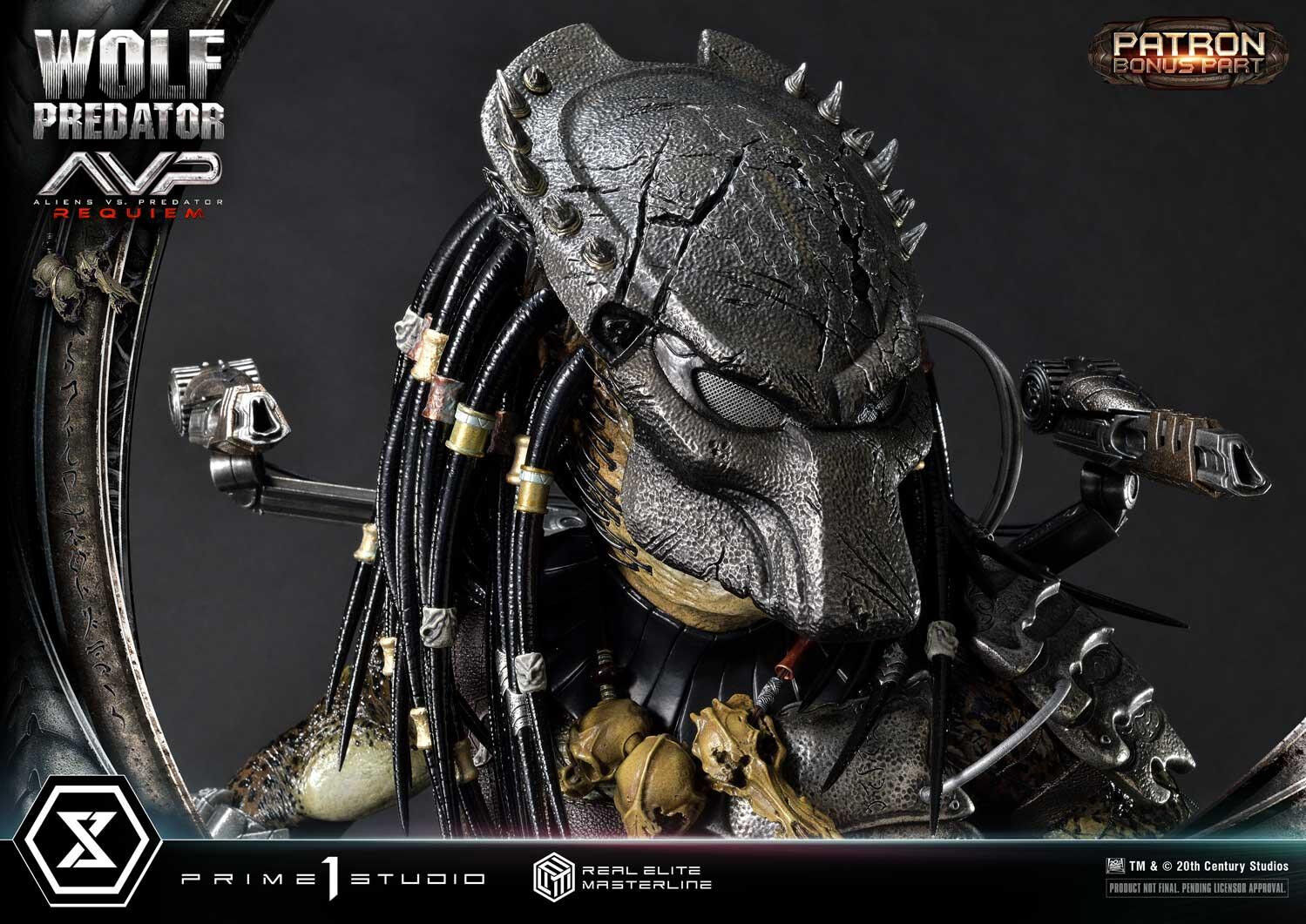 Aliens Vs Predator: Requiem - Alien Warrior - Wolf Predator - Real Elite Masterline (REMAVP-01DXS) - 1/3 - DX Bonus Version (Prime 1 Studio) photo 28