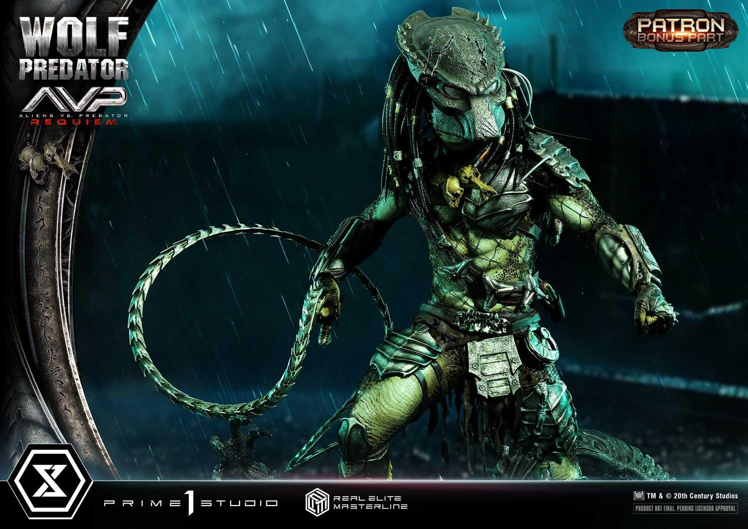 Aliens Vs Predator: Requiem - Alien Warrior - Wolf Predator - Real Elite Masterline (REMAVP-01DXS) - 1/3 - DX Bonus Version (Prime 1 Studio) photo 29