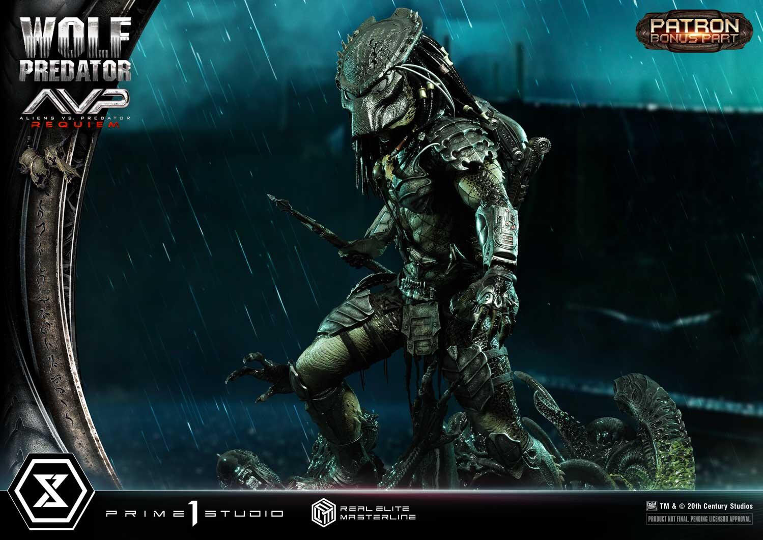 Aliens Vs Predator: Requiem - Alien Warrior - Wolf Predator - Real Elite Masterline (REMAVP-01DXS) - 1/3 - DX Bonus Version (Prime 1 Studio) photo 30
