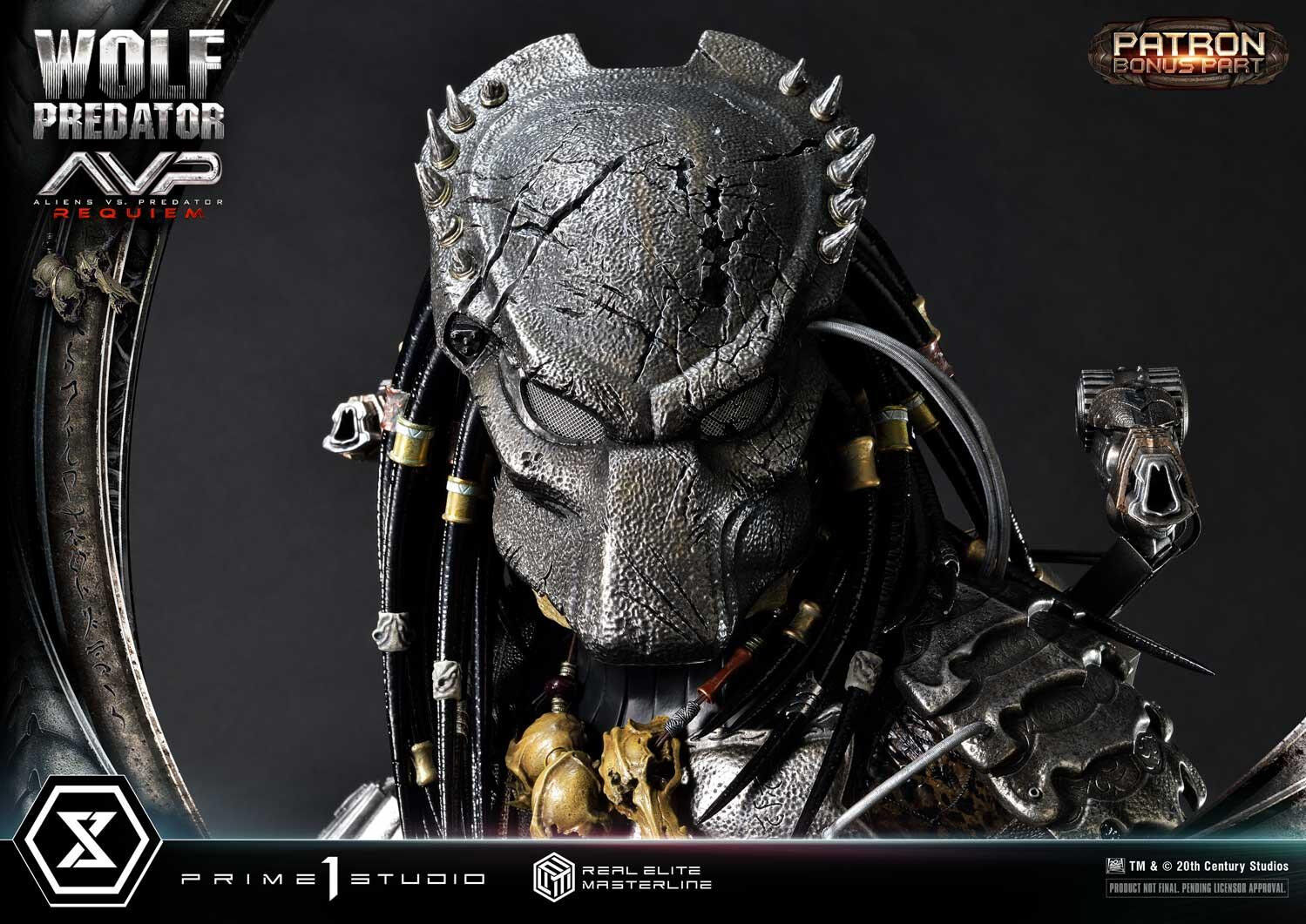 Aliens Vs Predator: Requiem - Alien Warrior - Wolf Predator - Real Elite Masterline (REMAVP-01DXS) - 1/3 - DX Bonus Version (Prime 1 Studio) photo 37
