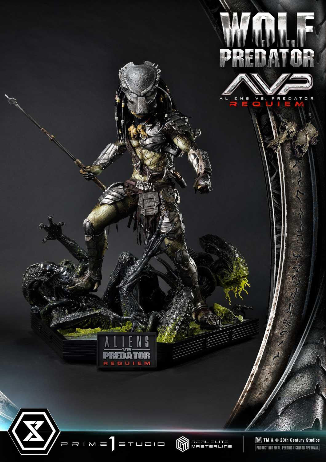 Aliens Vs Predator: Requiem - Alien Warrior - Wolf Predator - Real Elite Masterline (REMAVP-01DXS) - 1/3 - DX Bonus Version (Prime 1 Studio) photo 39