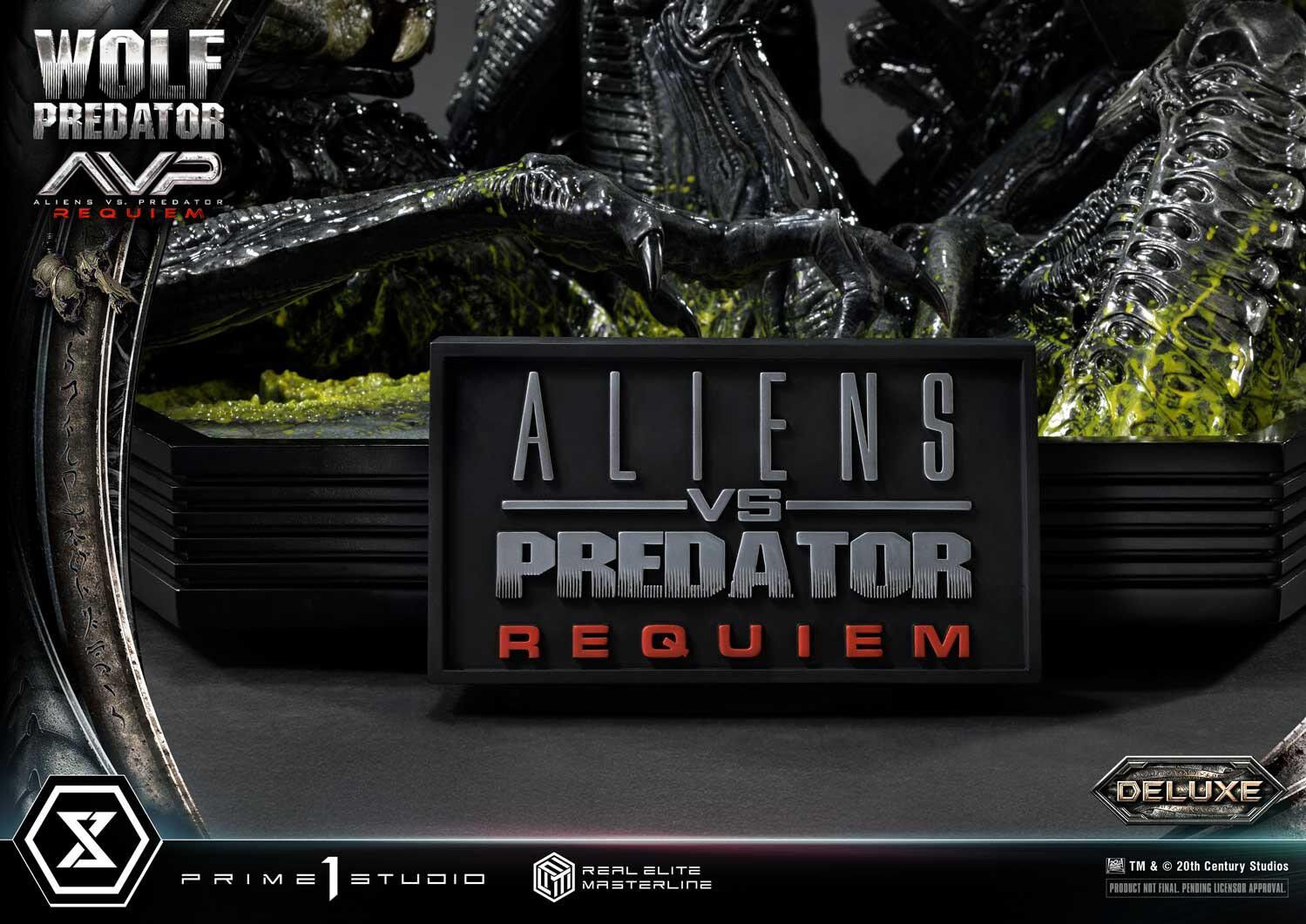 Aliens Vs Predator: Requiem - Alien Warrior - Wolf Predator - Real Elite Masterline (REMAVP-01DXS) - 1/3 - DX Bonus Version (Prime 1 Studio) photo 44