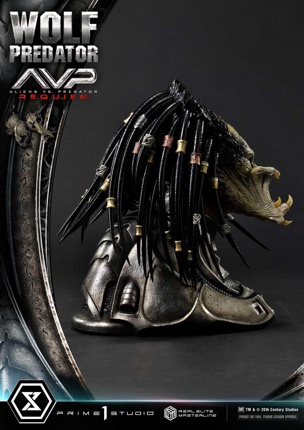 Aliens Vs Predator: Requiem - Alien Warrior - Wolf Predator - Real Elite Masterline (REMAVP-01DXS) - 1/3 - DX Bonus Version (Prime 1 Studio) photo 51