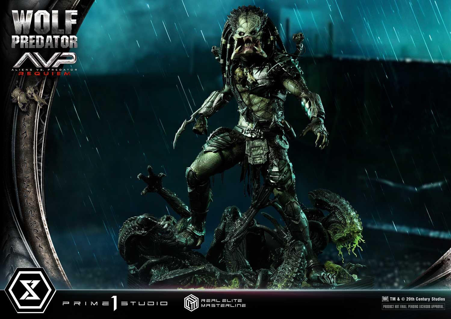 Aliens Vs Predator: Requiem - Alien Warrior - Wolf Predator - Real Elite Masterline (REMAVP-01DXS) - 1/3 - DX Bonus Version (Prime 1 Studio) photo 59