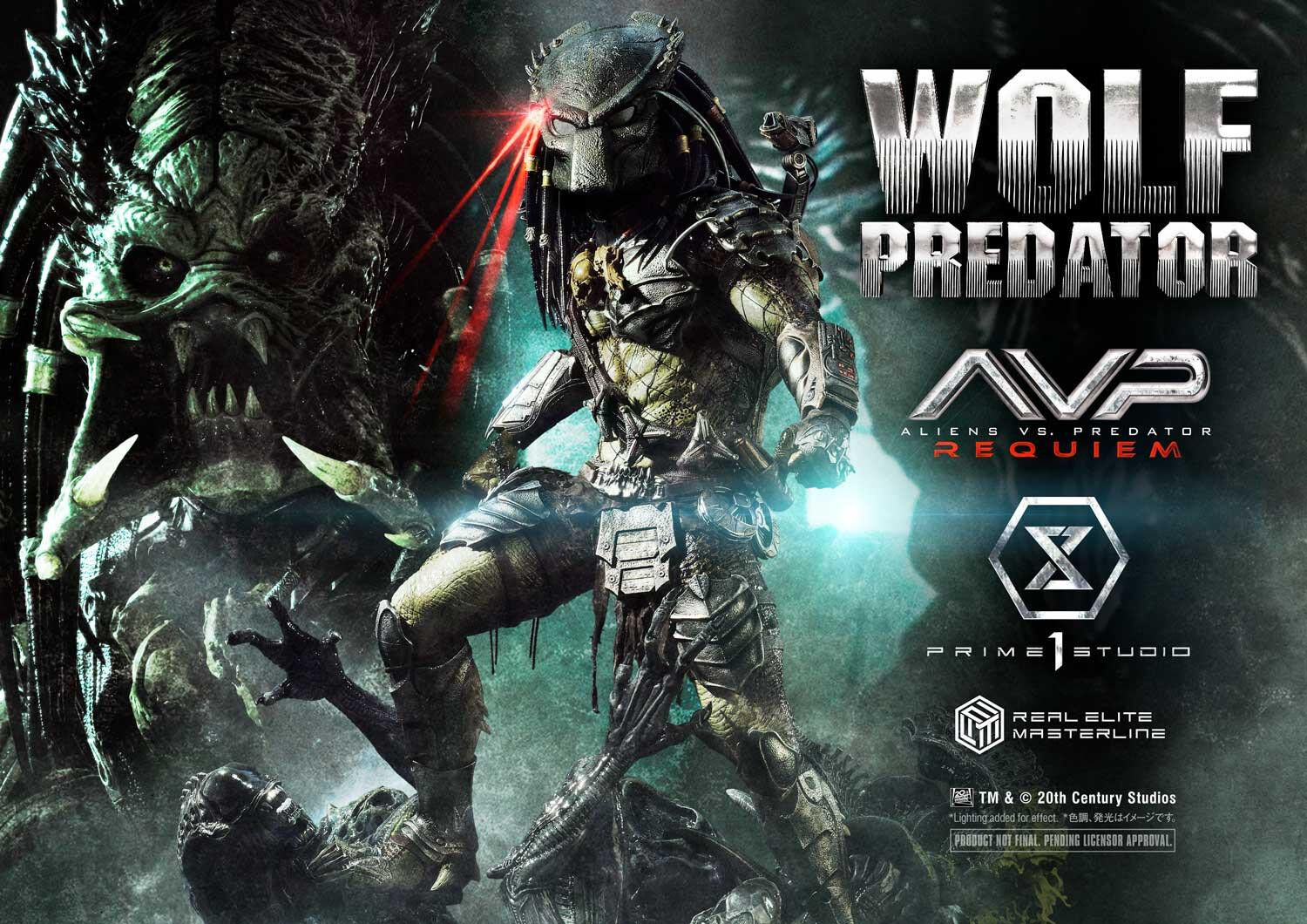 Aliens Vs Predator: Requiem - Alien Warrior - Wolf Predator - Real Elite Masterline (REMAVP-01DXS) - 1/3 - DX Bonus Version (Prime 1 Studio) photo 70