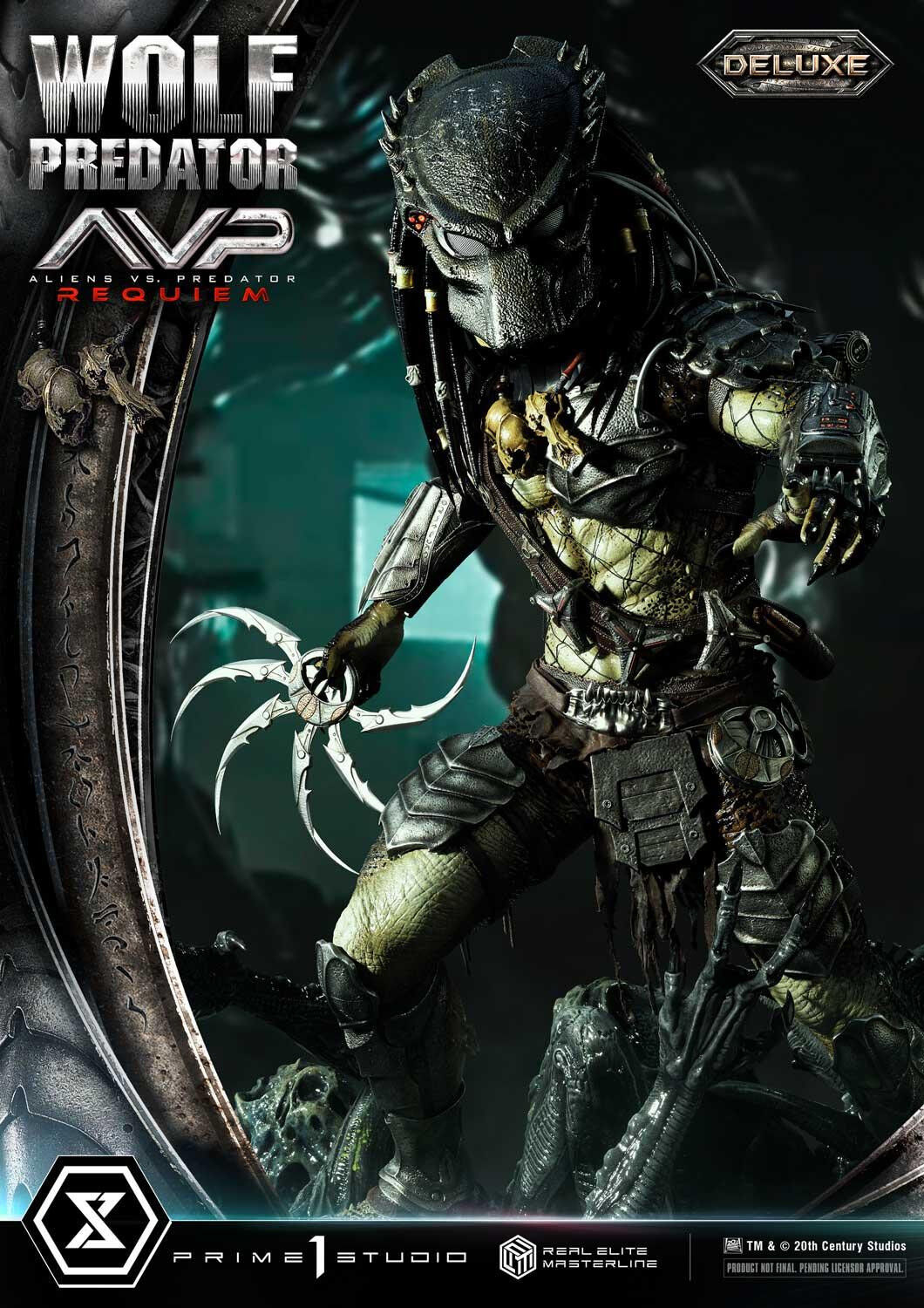 Aliens Vs Predator: Requiem - Alien Warrior - Wolf Predator - Real Elite Masterline (REMAVP-01DXS) - 1/3 - DX Bonus Version (Prime 1 Studio) photo 84