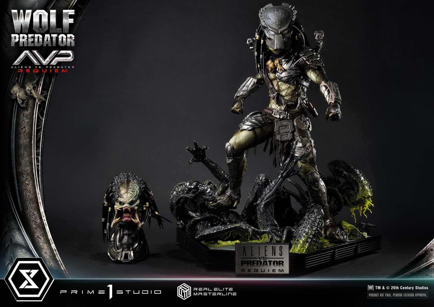 Aliens Vs Predator: Requiem - Alien Warrior - Wolf Predator - Real Elite Masterline (REMAVP-01DXS) - 1/3 - DX Bonus Version (Prime 1 Studio) photo 93