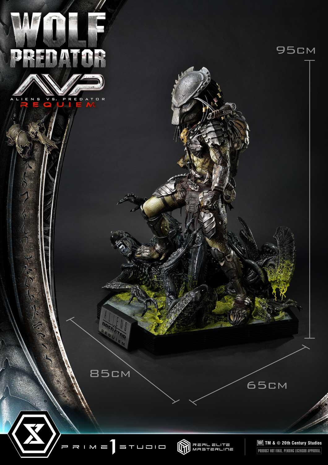 Aliens Vs Predator: Requiem - Alien Warrior - Wolf Predator - Real Elite Masterline (REMAVP-01DXS) - 1/3 - DX Bonus Version (Prime 1 Studio) photo 94