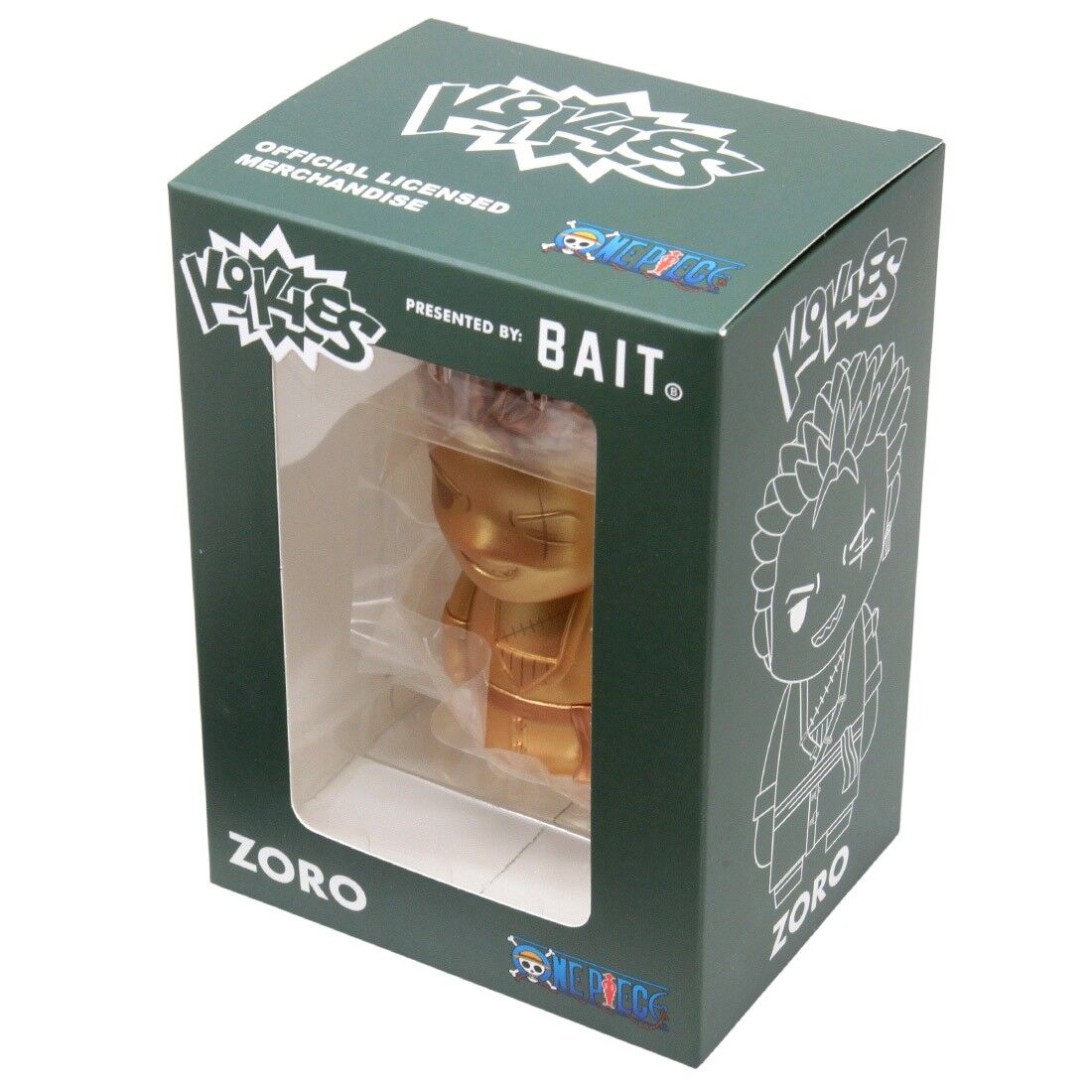 One Piece - Roronoa Zoro - Bait x One Piece Kokies Figure - Gold (Bait) photo 2