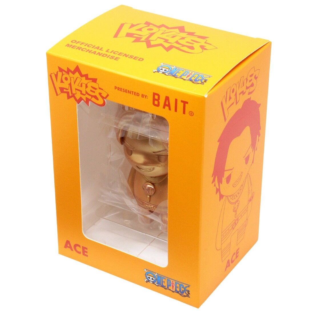One Piece - Portgas D. Ace - Bait x One Piece Kokies Figure - Gold (Bait) photo 2