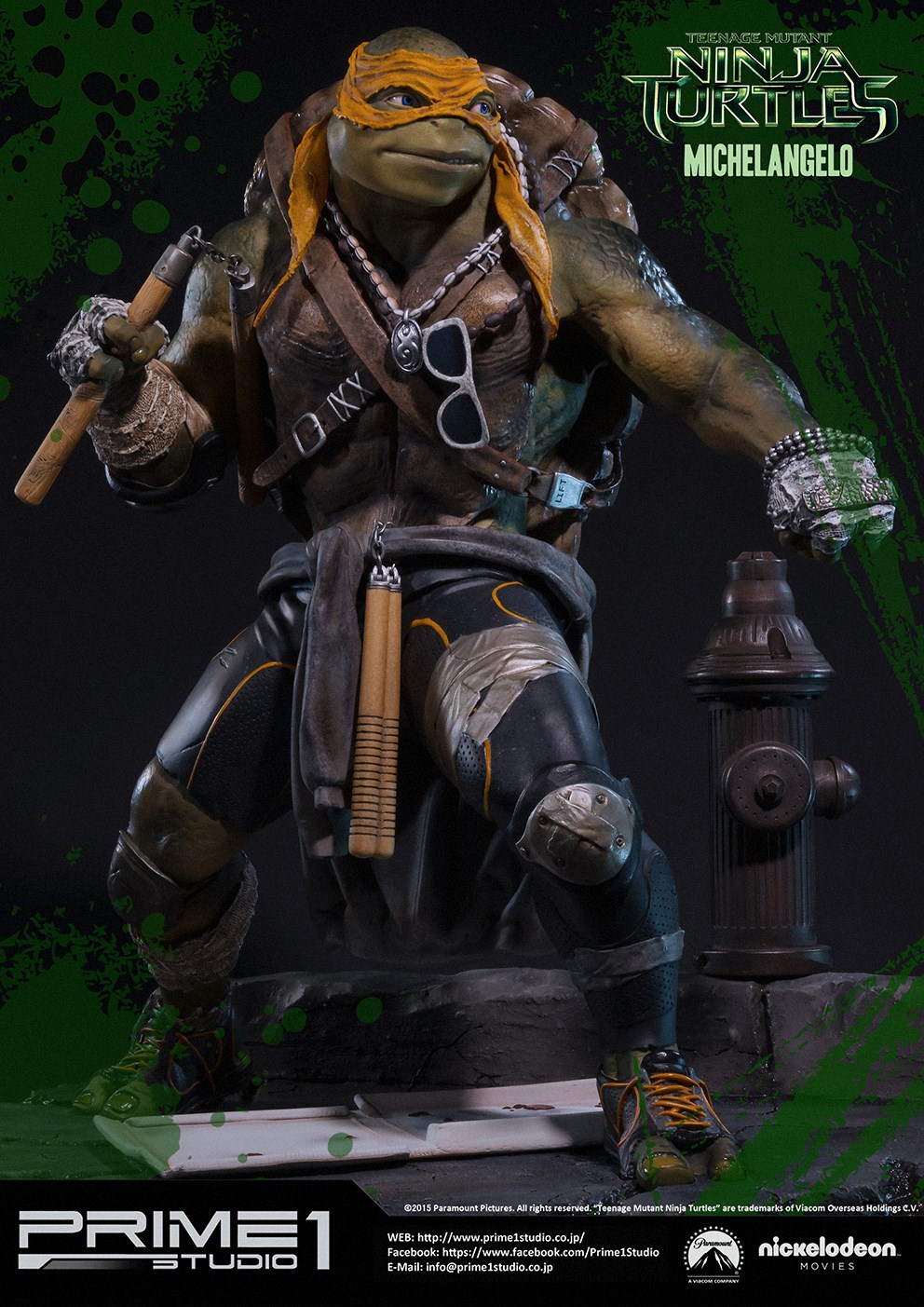 Teenage Mutant Ninja Turtles (2014) - Michelangelo - Museum Masterline Series (MMTMNT-04) - 1/4 (Prime 1 Studio) photo 2
