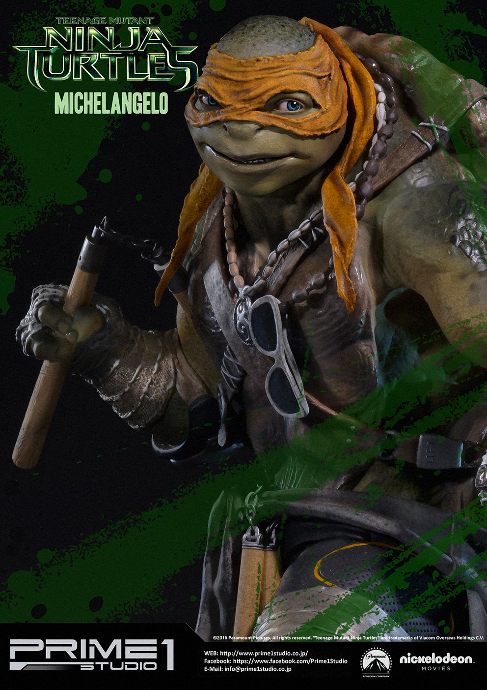 Teenage Mutant Ninja Turtles (2014) - Michelangelo - Museum Masterline Series (MMTMNT-04) - 1/4 (Prime 1 Studio) photo 3