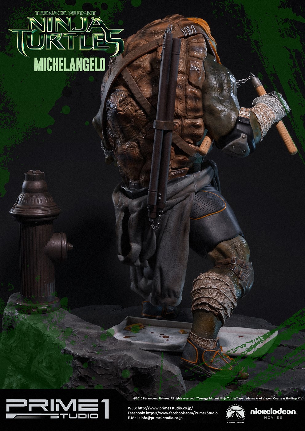 Teenage Mutant Ninja Turtles (2014) - Michelangelo - Museum Masterline Series (MMTMNT-04) - 1/4 (Prime 1 Studio) photo 6
