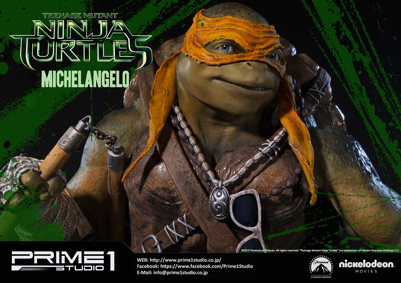 Teenage Mutant Ninja Turtles (2014) - Michelangelo - Museum Masterline Series (MMTMNT-04) - 1/4 (Prime 1 Studio) photo 11