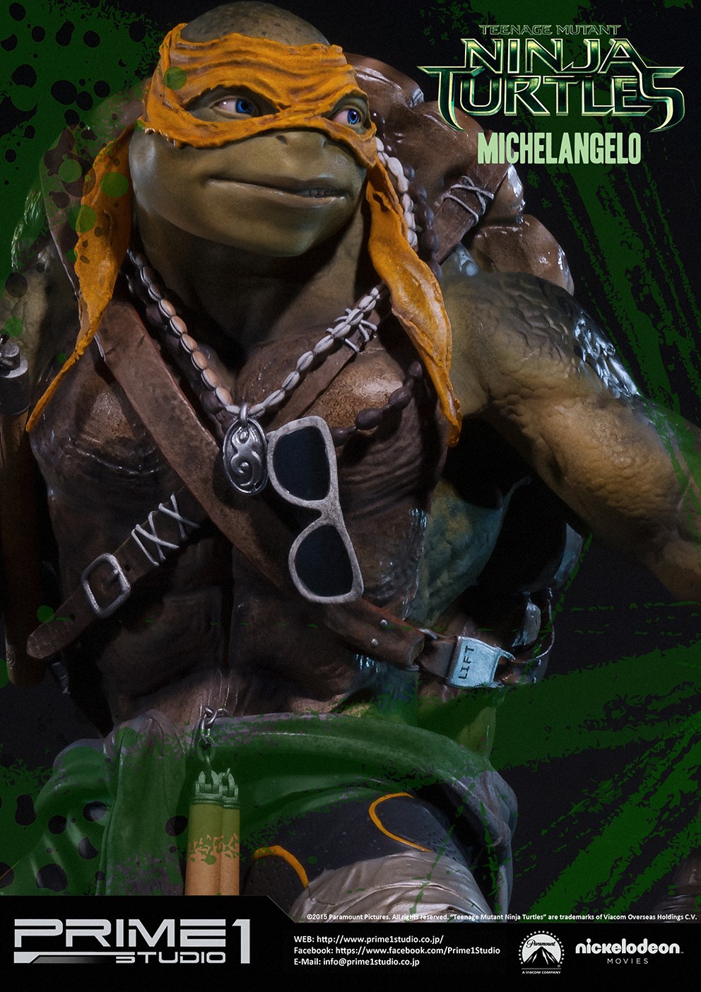 Teenage Mutant Ninja Turtles (2014) - Michelangelo - Museum Masterline Series (MMTMNT-04) - 1/4 (Prime 1 Studio) photo 16