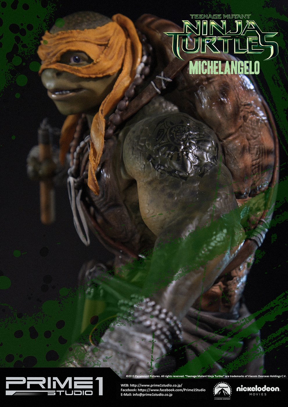 Teenage Mutant Ninja Turtles (2014) - Michelangelo - Museum Masterline Series (MMTMNT-04) - 1/4 (Prime 1 Studio) photo 17