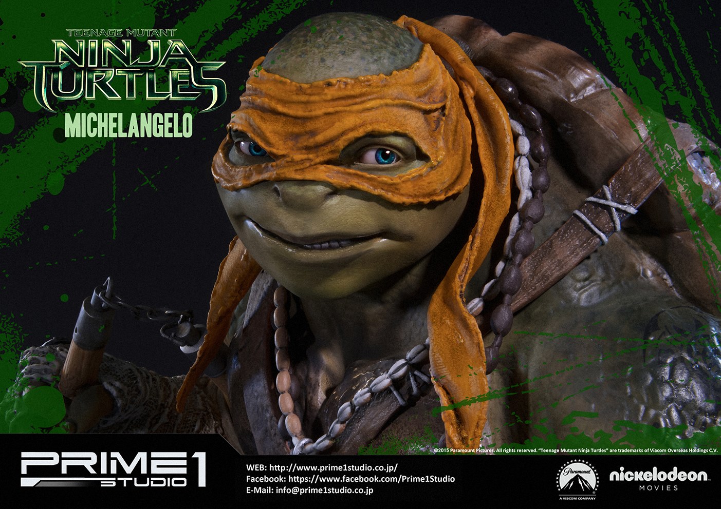 Teenage Mutant Ninja Turtles (2014) - Michelangelo - Museum Masterline Series (MMTMNT-04) - 1/4 (Prime 1 Studio) photo 18