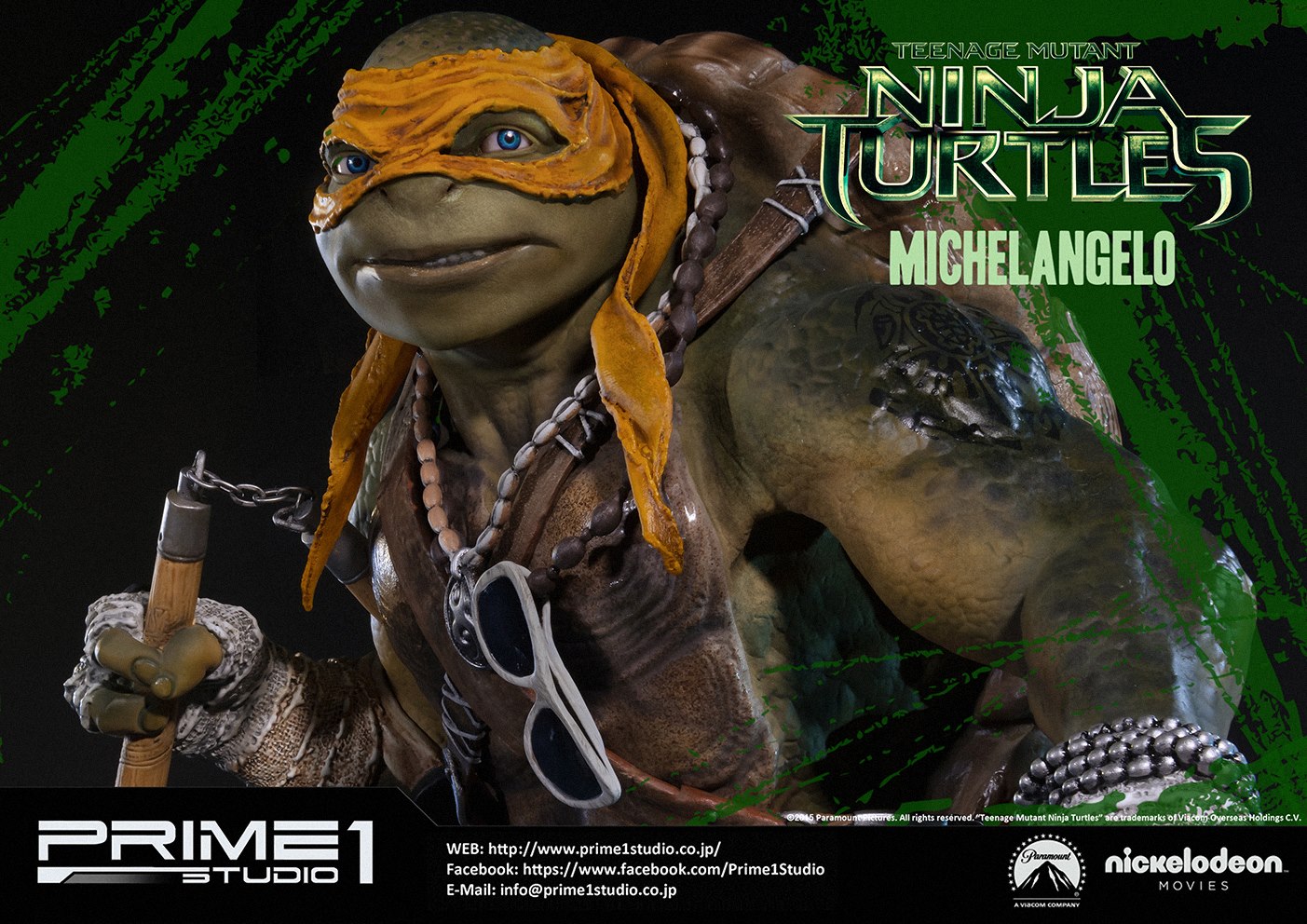 Teenage Mutant Ninja Turtles (2014) - Michelangelo - Museum Masterline Series (MMTMNT-04) - 1/4 (Prime 1 Studio) photo 19