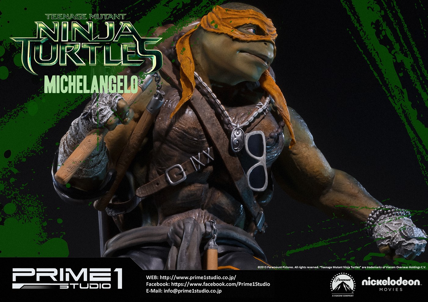 Teenage Mutant Ninja Turtles (2014) - Michelangelo - Museum Masterline Series (MMTMNT-04) - 1/4 (Prime 1 Studio) photo 21