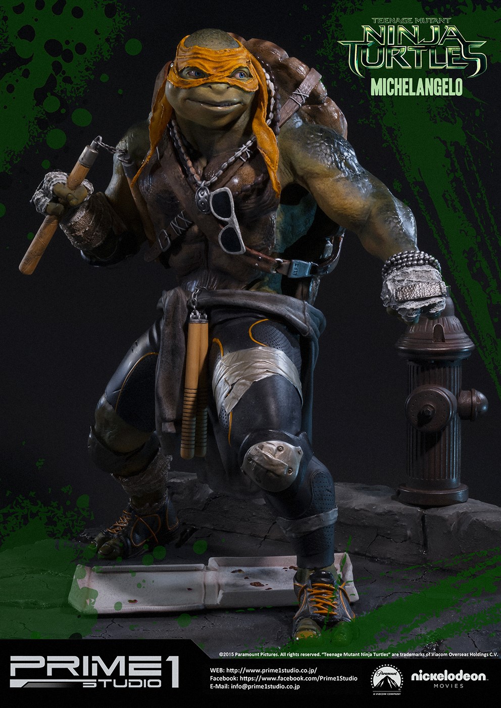 Teenage Mutant Ninja Turtles (2014) - Michelangelo - Museum Masterline Series (MMTMNT-04) - 1/4 (Prime 1 Studio) photo 24