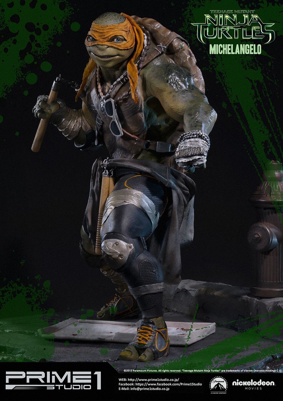 Teenage Mutant Ninja Turtles (2014) - Michelangelo - Museum Masterline Series (MMTMNT-04) - 1/4 (Prime 1 Studio) photo 26