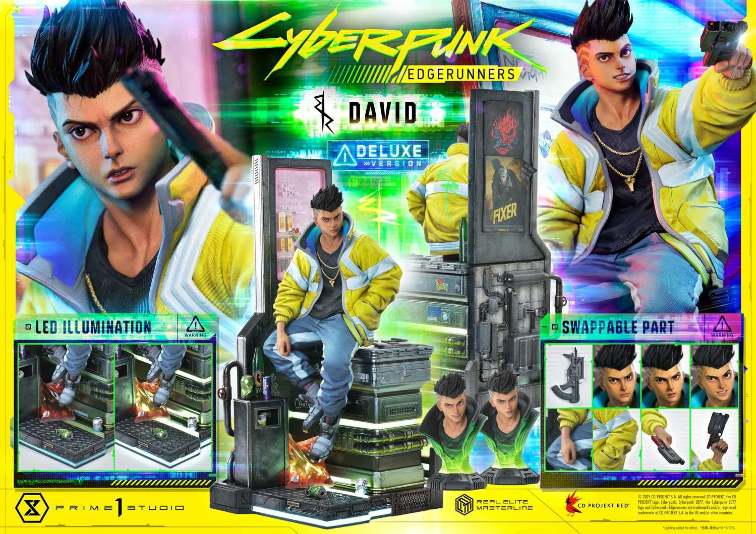 Cyberpunk: Edgerunners - David Martinez - Real Elite Masterline (REMCP-02DXS) - 1/4 - DX Bonus Version (Prime 1 Studio) photo 22