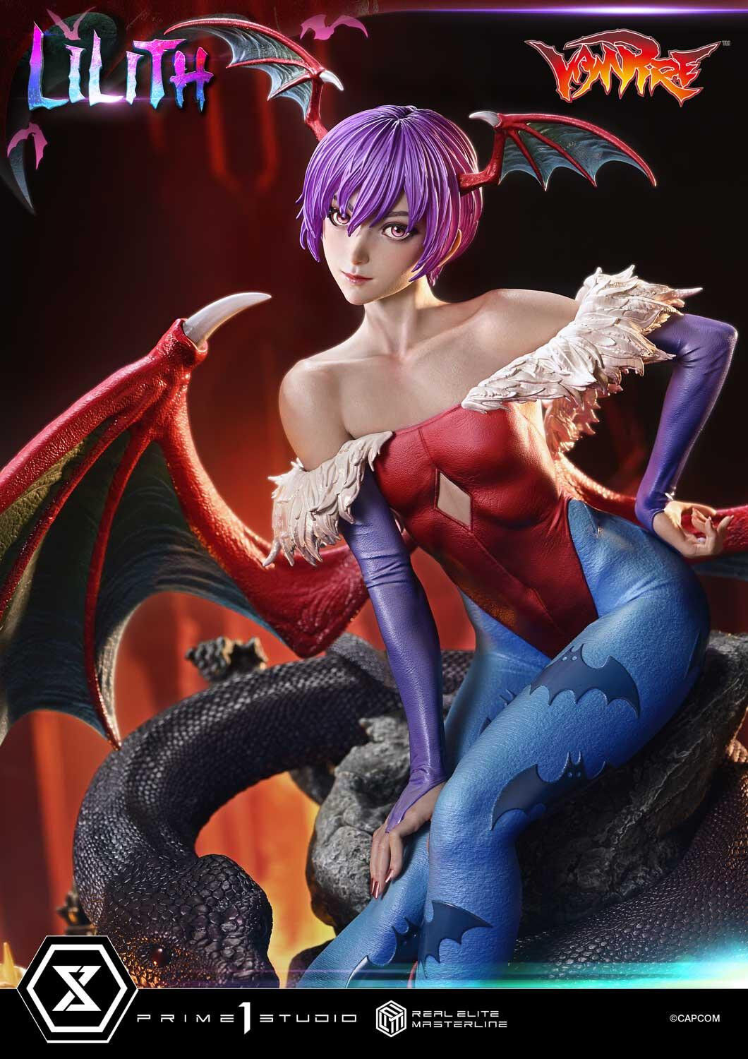 Vampire: The Night Warriors - Lilith Aensland - Real Elite Masterline  (REMDKS-02S) - 1/4 - Bonus Version (Prime 1 Studio)