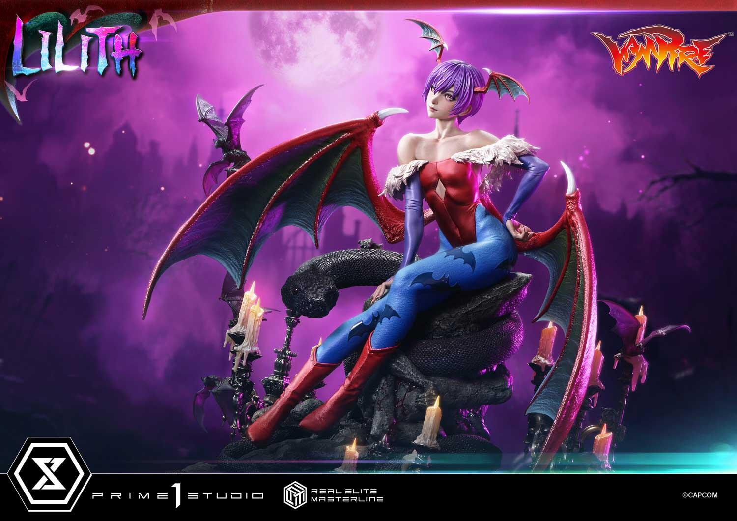 Vampire: The Night Warriors - Lilith Aensland - Real Elite Masterline (REMDKS-02S) - 1/4 - Bonus Version (Prime 1 Studio) photo 11