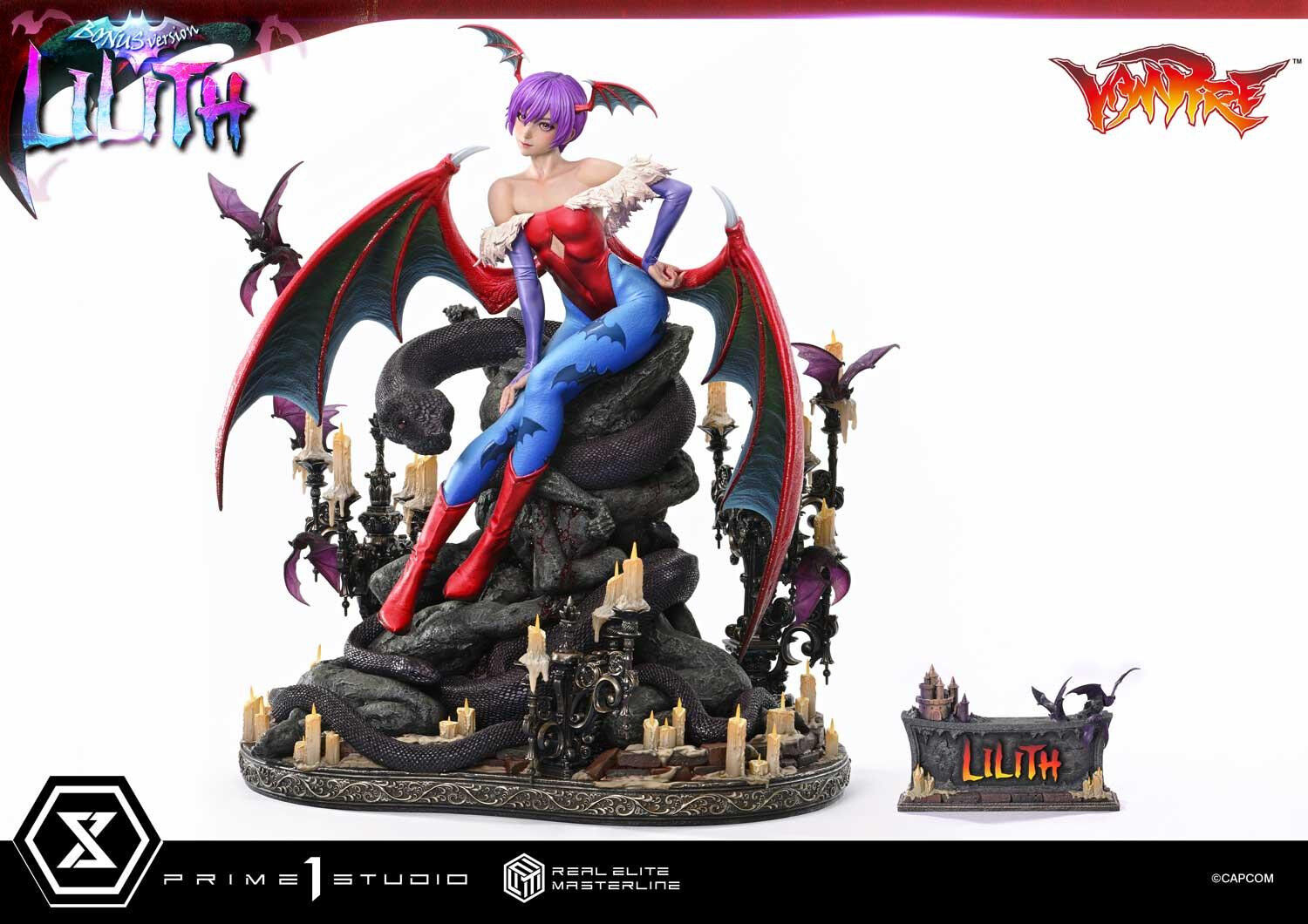 Vampire: The Night Warriors - Lilith Aensland - Real Elite Masterline (REMDKS-02S) - 1/4 - Bonus Version (Prime 1 Studio) photo 21