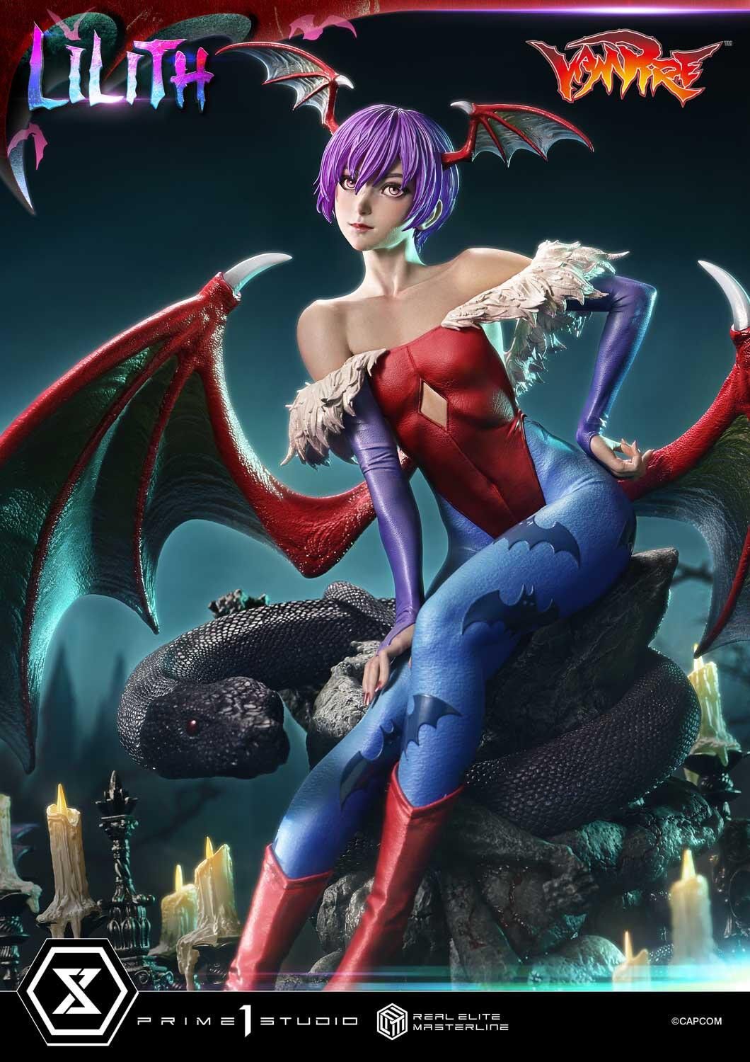 Vampire: The Night Warriors - Lilith Aensland - Real Elite Masterline (REMDKS-02S) - 1/4 - Bonus Version (Prime 1 Studio) photo 37