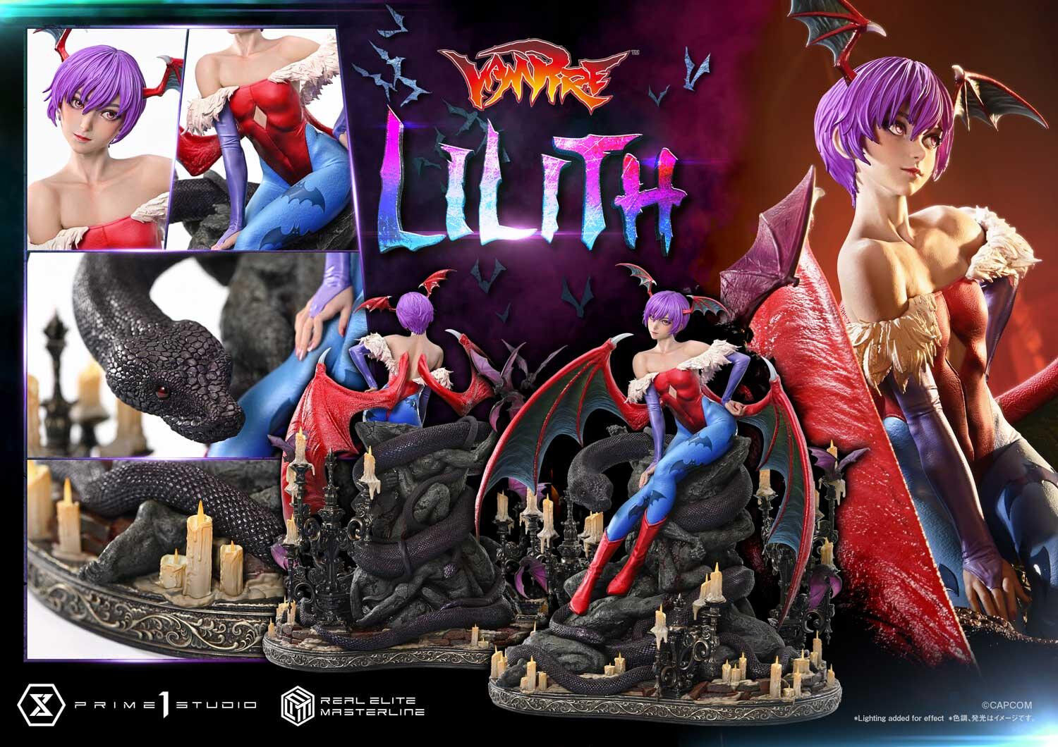 Vampire: The Night Warriors - Lilith Aensland - Real Elite Masterline (REMDKS-02S) - 1/4 - Bonus Version (Prime 1 Studio) photo 39